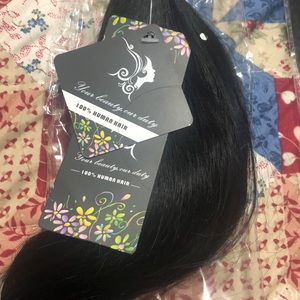 NWT 3pc straight black hair weave 100% human hair